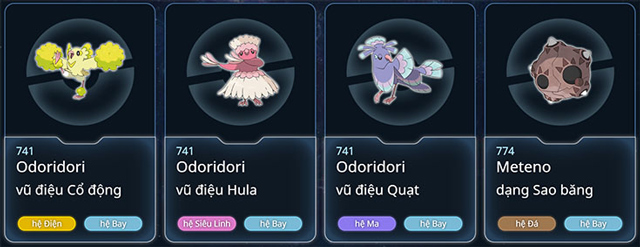 Pokemon hệ bay (FLYING)