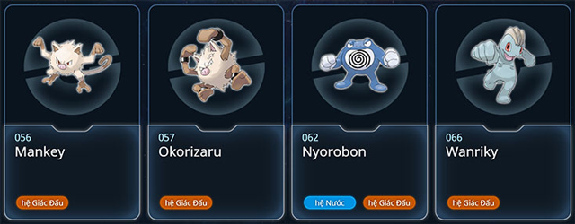 Pokemon hệ chiến đấu (FIGHT)