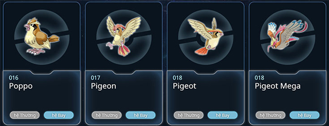 Pokemon hệ thường (NORMAL)