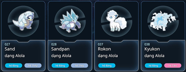 Pokemon hệ băng (ICE)