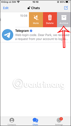 Lưu trữ tin nhắn Telegram