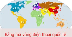 Bảng mã vùng điện thoại quốc tế các nước trên thế giới