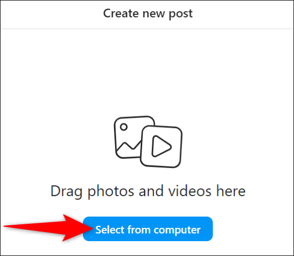 Chọn “Select From Computer” (Chọn từ máy tính)
