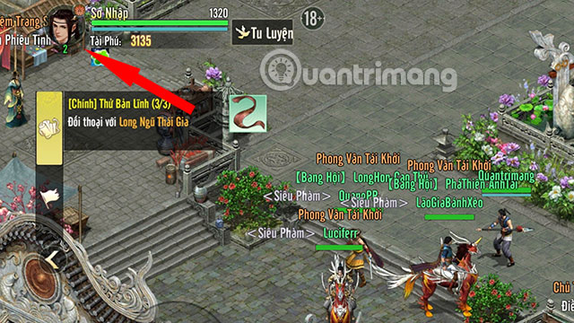 Nạp Kiếm Thế Origin trực tiếp trong game