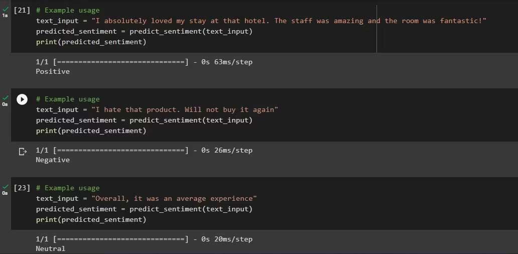 Mẫu mô hình phân tích cảm xúc