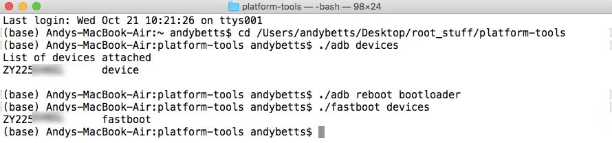 android fastboot devices