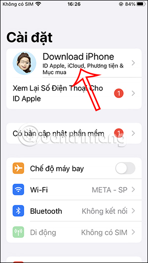 Truy cập Apple ID