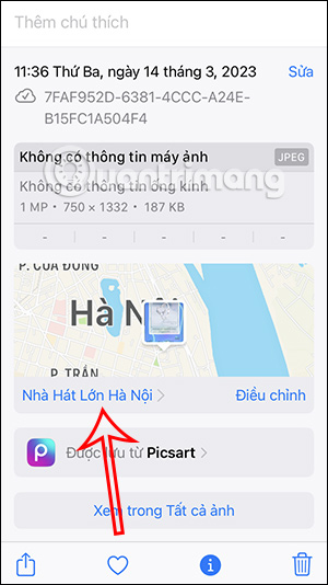 Xem vị trí trong hình ảnh