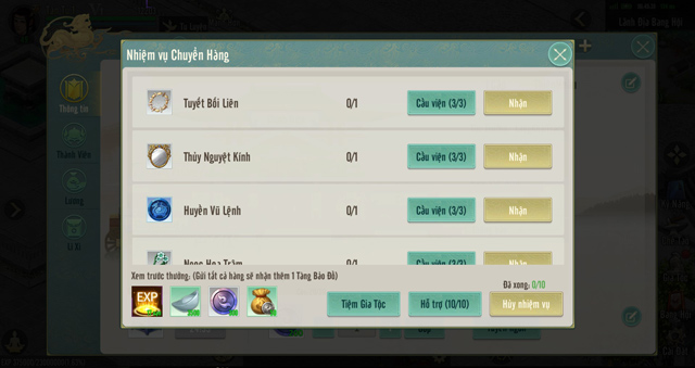 Hoạt động Chuyển hàng Gia Tộc