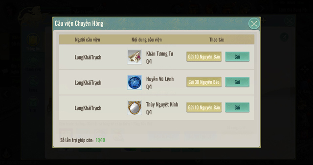 Hoạt động Chuyển hàng Gia Tộc