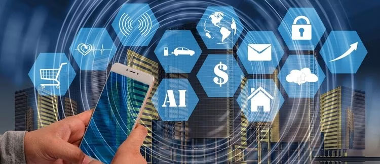 Điện thoại di động với một số biểu tượng