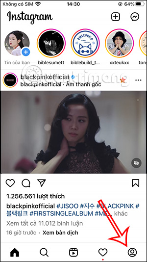 Trang cá nhân Instagram