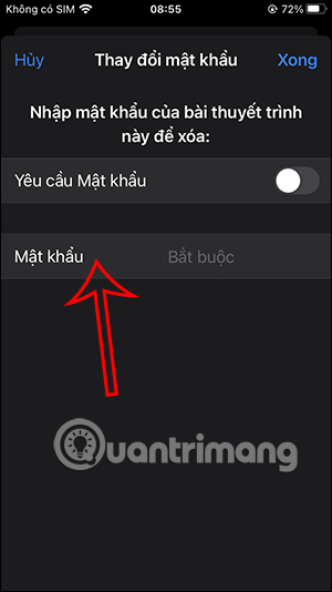 Gỡ mật khẩu slide Keynote