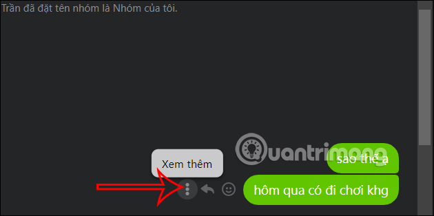 Tùy chọn tin nhắn Messenger