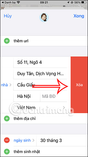 Xóa vị trí nhà trên Apple Maps