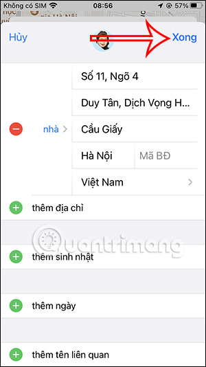 Lưu địa chỉ nhà trên Apple Maps