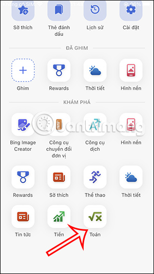 Bing AI giải Toán