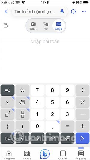 Nhập nội dung giải toán
