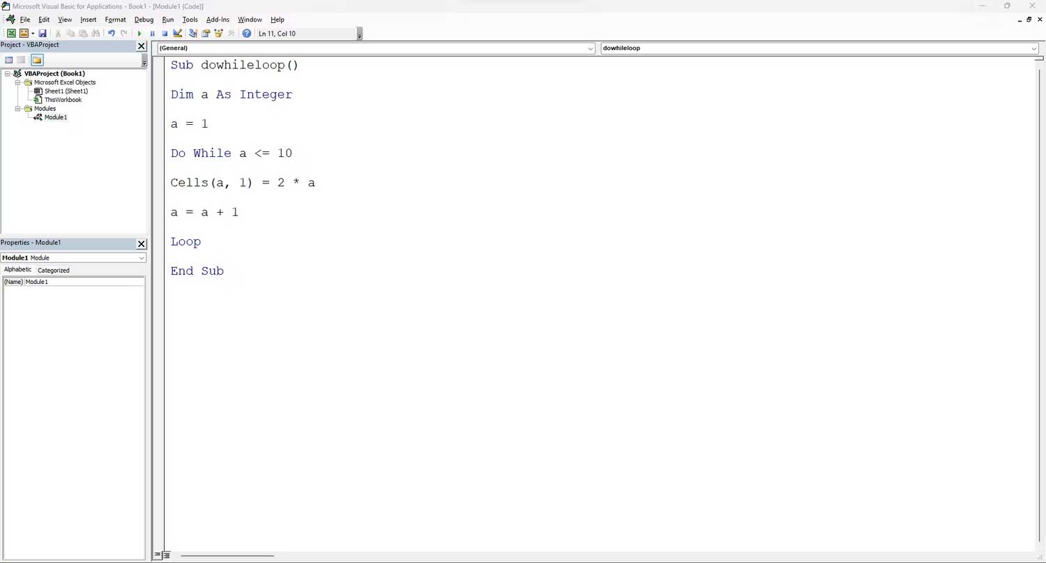 Cách dùng vòng lặp do-while trong Excel VBA - QuanTriMang.com