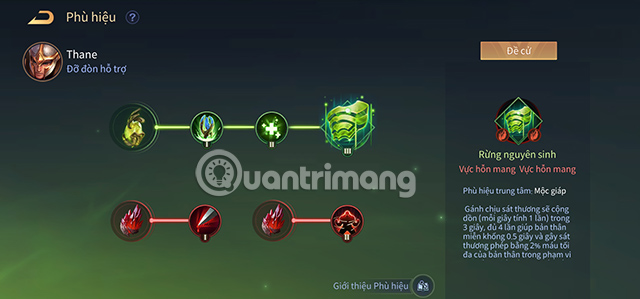 Phù hiệu cho Thane trong mùa S1 2023