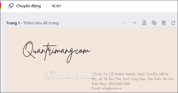 Điền thông tin cá nhân