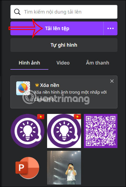 Chèn hình ảnh vào mẫu chữ ký