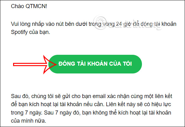 Đóng tài khoản Spotify