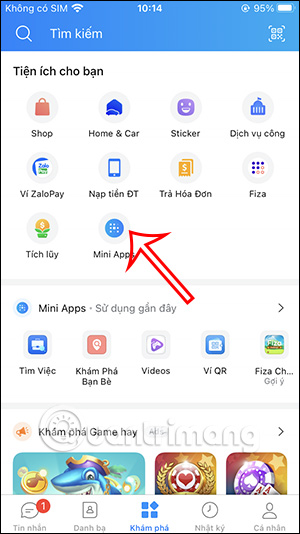 Mini Apps Zalo