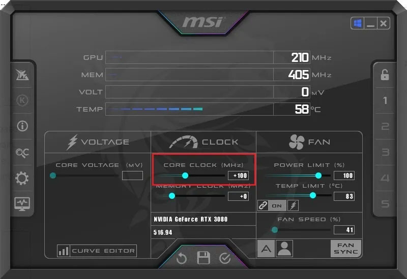 Xung nhịp GPU ổn định