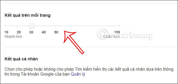 Lưu số lượng kết quả tìm kiếm 