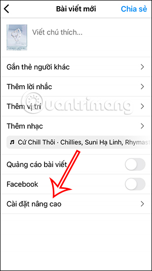 Cài đặt nâng cao trên Instagram