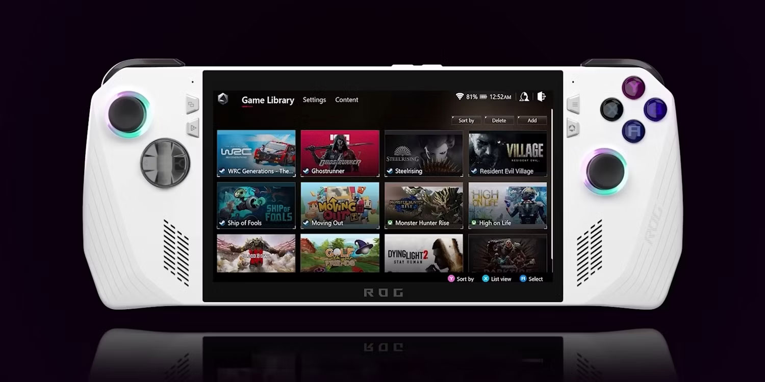 Thư viện game trên ROG Ally