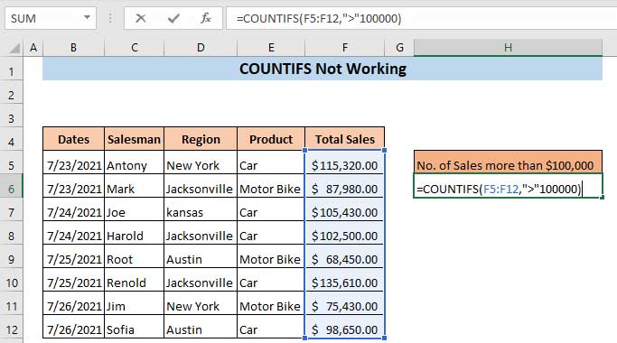 Not numeric criteria in Python