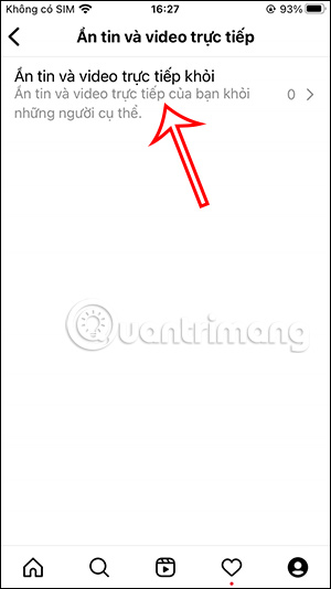 Chỉnh người xem Story Instagram