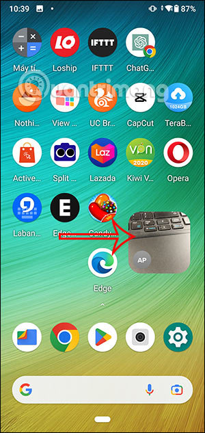 Hiển thị tiện ích Locket Widget