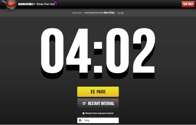 Marinara Timer