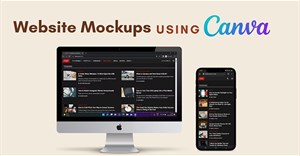 Hướng dẫn tạo mockup cho website trên Canva