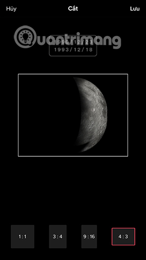 Cắt khung hình sticker TikTok