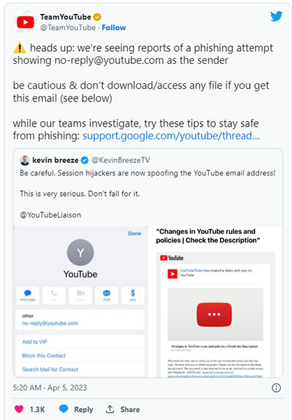 YouTube đưa ra cảnh báo khẩn về một mánh khóe lừa đảo mới, người dùng lưu ý