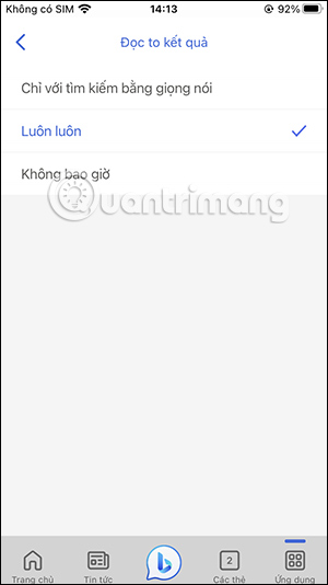 Đọc nội dung kết quả tìm kiếm Bing AI