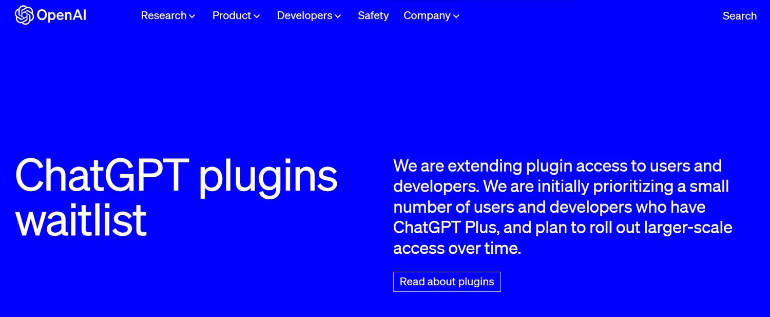 Trang plugin ChatGPT