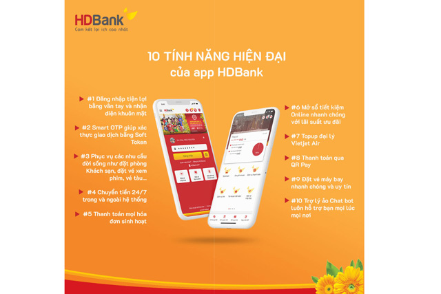 Các tính năng nổi trội của HDBank Mobile Banking