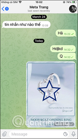 Ảnh chỉnh sửa trên Telegram