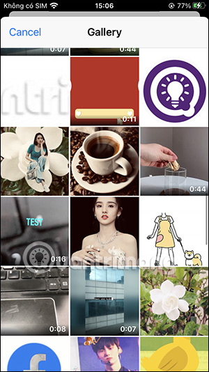 Chọn ảnh mới trong album