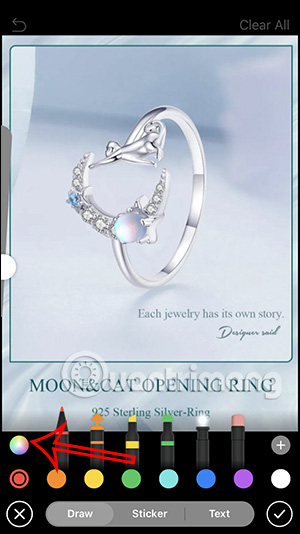 Thay đổi màu sắc nét vẽ 