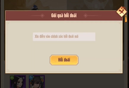 Cách nhập và thu thập quà từ code Khuyết Tam Quốc