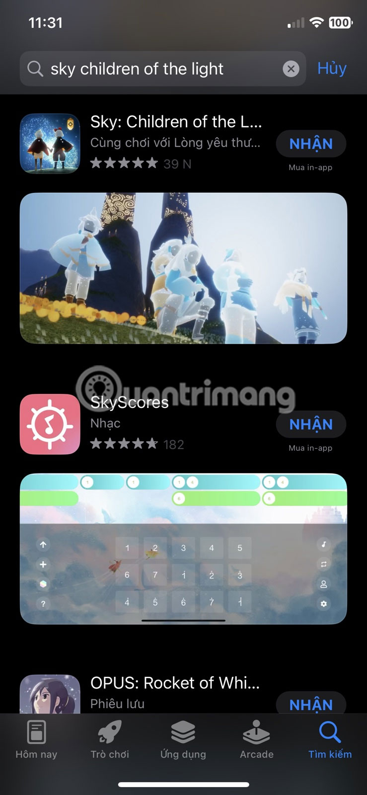 Tìm ứng dụng