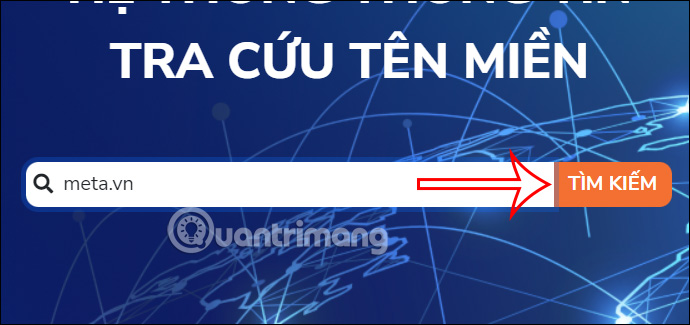 Nhập tên miền cần tra cứu