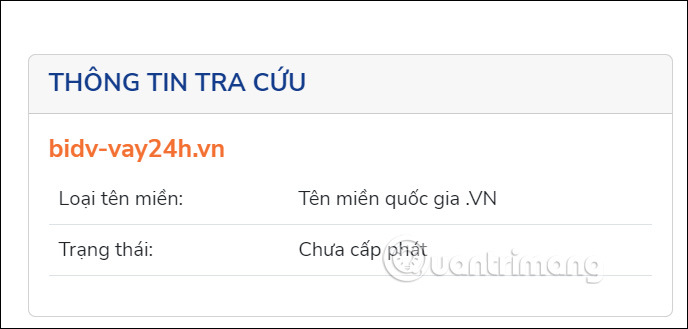 Kiểm tra tên miền