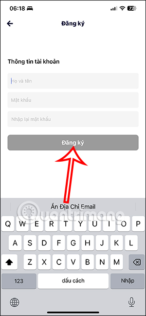 Nhập thông tin cá nhân Taxi Xanh SM